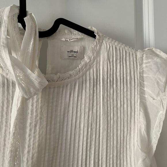 NEW Aritzia Wilfred Elia Dress WHITE - Picture 9 of 11